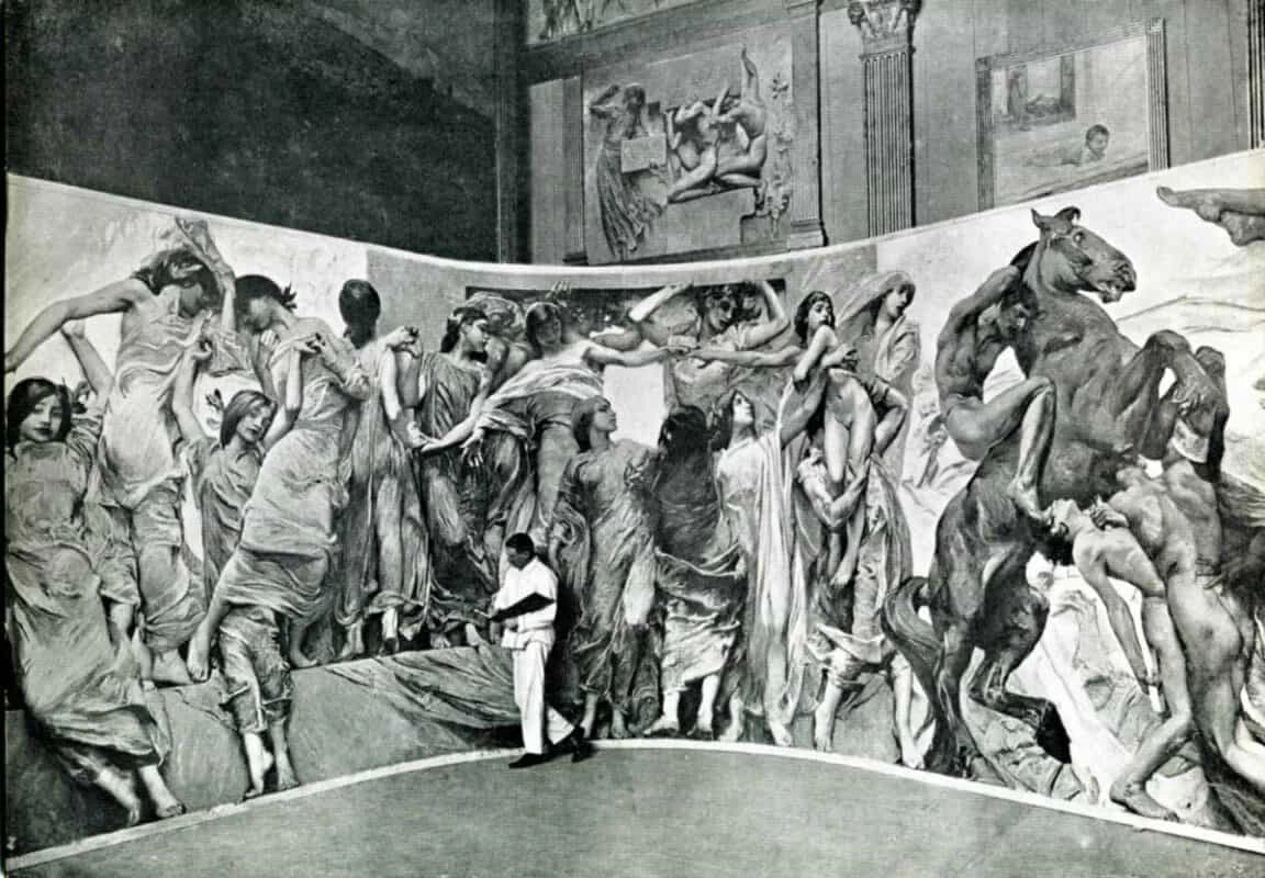 Camera dei Deputati, Roma - 1908 fregio montecitorio nello studio